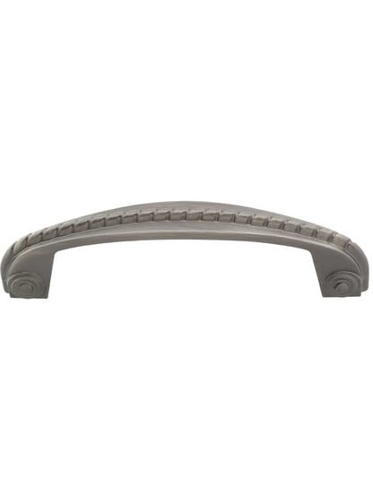 Rhodes Rope Detail Cabinet Pull - 3 3/4 inch Center-to-Center in Brushed Pewter.